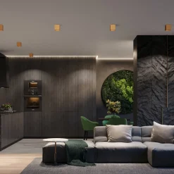 Plafon QUAD 1 złoty