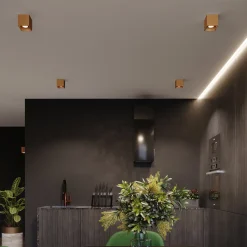 Plafon QUAD 1 złoty