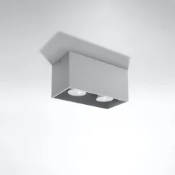 Plafon QUAD MAXI szary