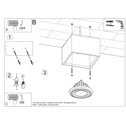 Plafon QUATRO 1 beton