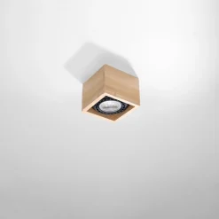 Plafon QUATRO 1 naturalne drewno