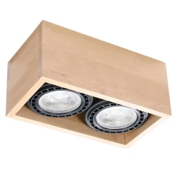 Plafon QUATRO 2 naturalne drewno