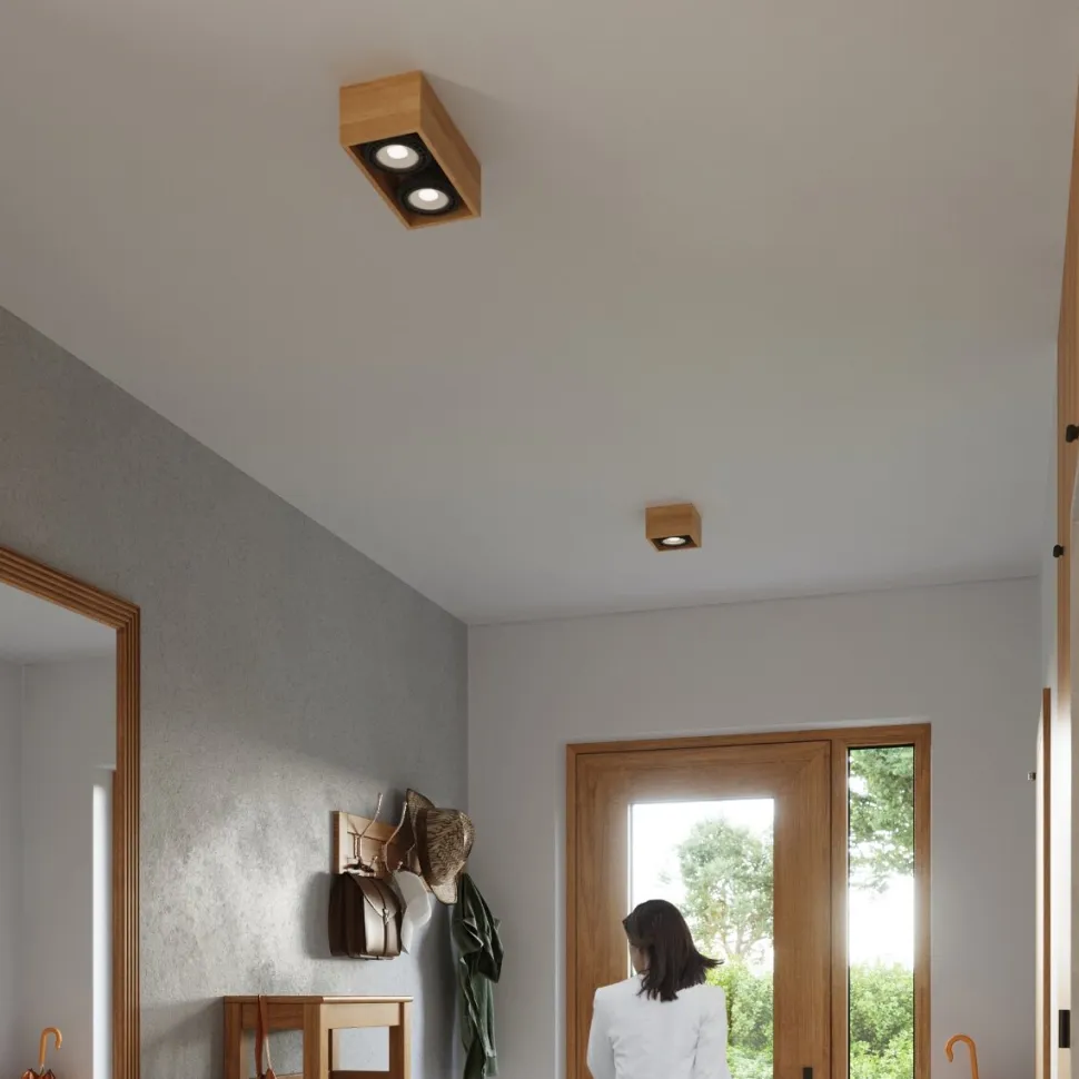 Plafon QUATRO 2 naturalne drewno