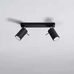 Plafon RING 2 czarny