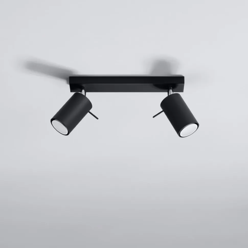 Plafon RING 2 czarny