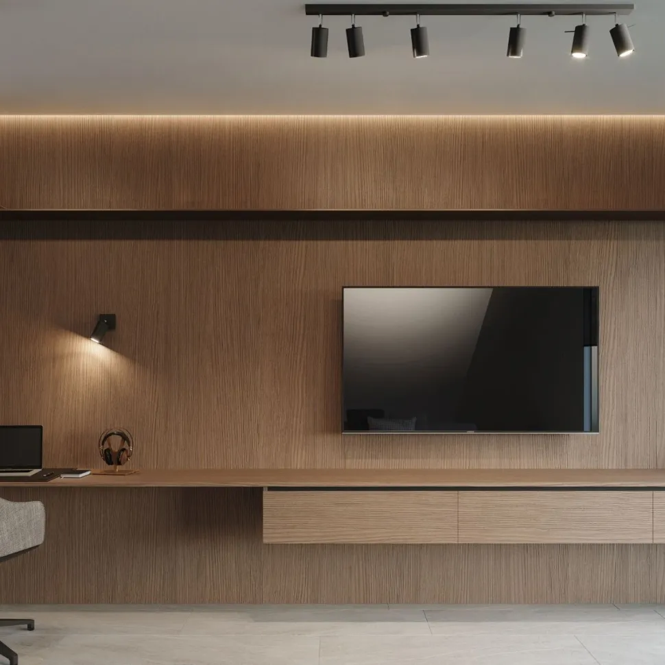 Plafon RING 2 czarny