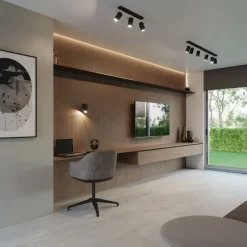 Plafon RING 2 czarny