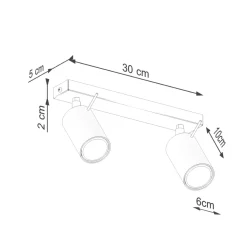 Plafon RING 2 zielony oliwkowy