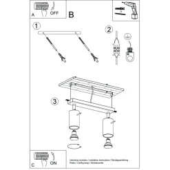 Plafon RING 2 zielony oliwkowy