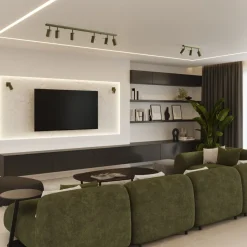 Plafon RING 2 zielony oliwkowy