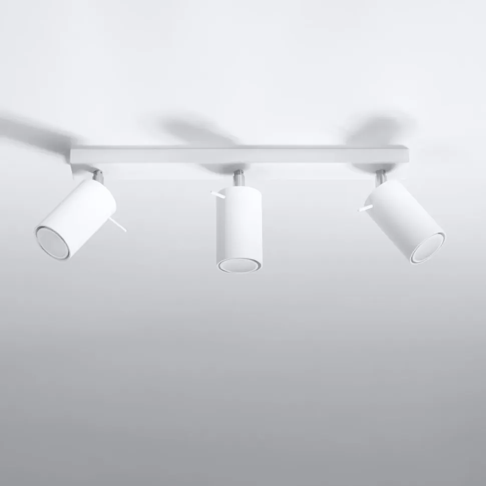 Plafon RING 3L biały