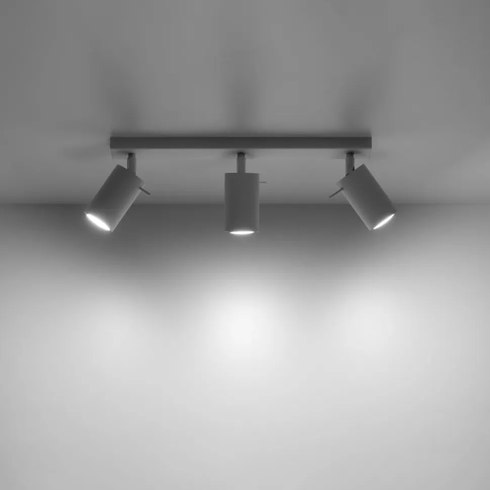 Plafon RING 3L biały