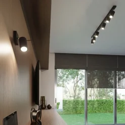 Plafon RING 3L czarny