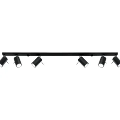 Plafon RING 6L czarny
