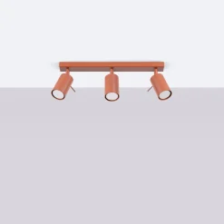 Plafon RING 3L ochra czerwona