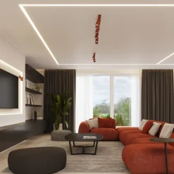 Plafon RING 3L ochra czerwona