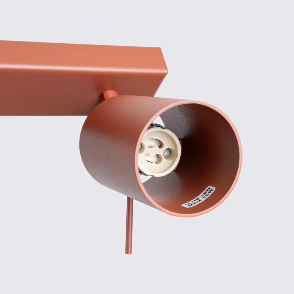 Plafon RING 3L ochra czerwona