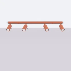 Plafon RING 4L ochra czerwona