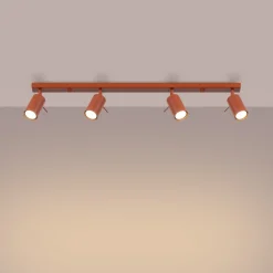 Plafon RING 4L ochra czerwona