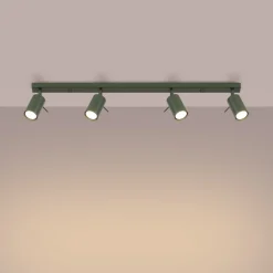 Plafon RING 4L zielony oliwkowy