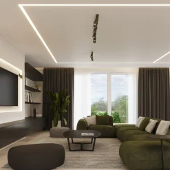 Plafon RING 4L zielony oliwkowy