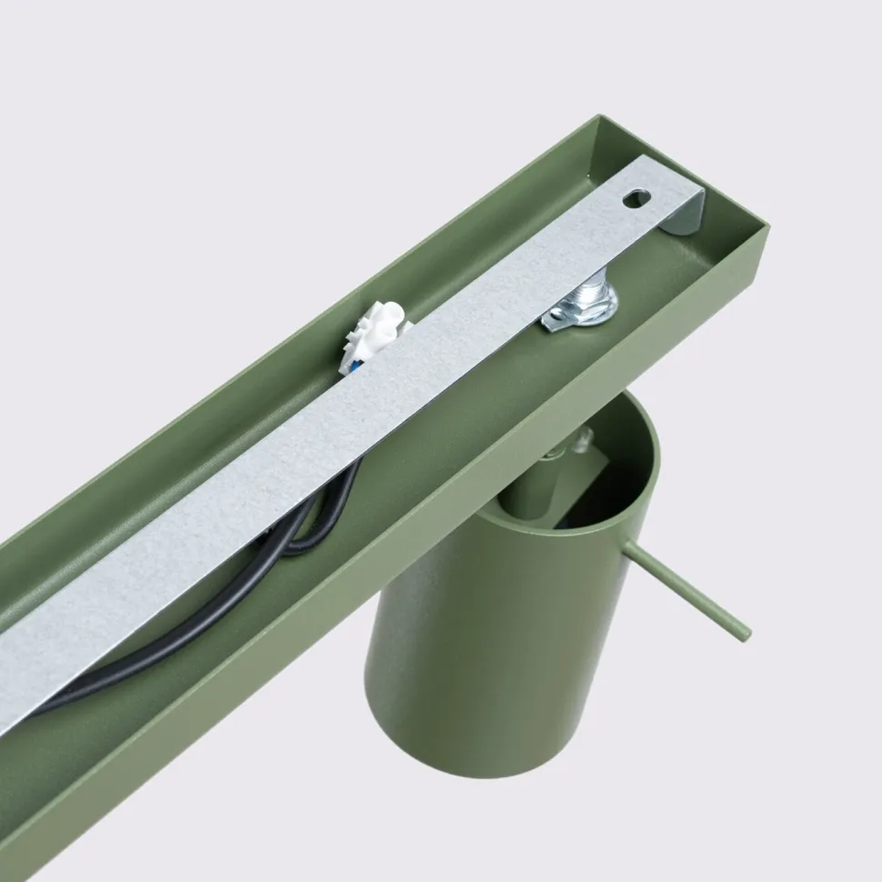 Plafon RING 4L zielony oliwkowy