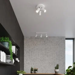 Plafon RING 3P biały