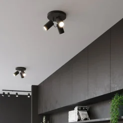 Plafon RING 3P czarny