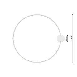 Plafon RIO 110 biały LED 3000K