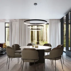 Plafon RIO 55 czarny LED 4000K