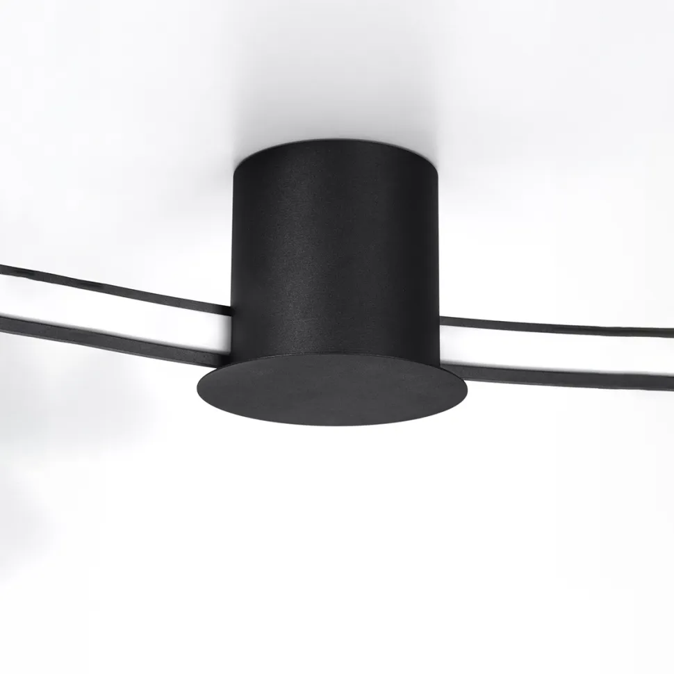 Plafon RIO 55 czarny LED 4000K