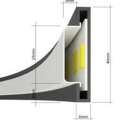 Plafon RIO 78 złoty LED 4000K