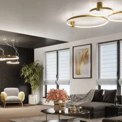 Plafon RIO 78 złoty połysk LED 3000K