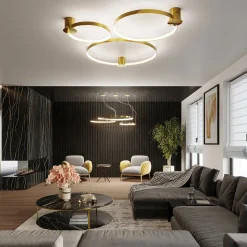 Plafon RIO 78 złoty połysk LED 3000K