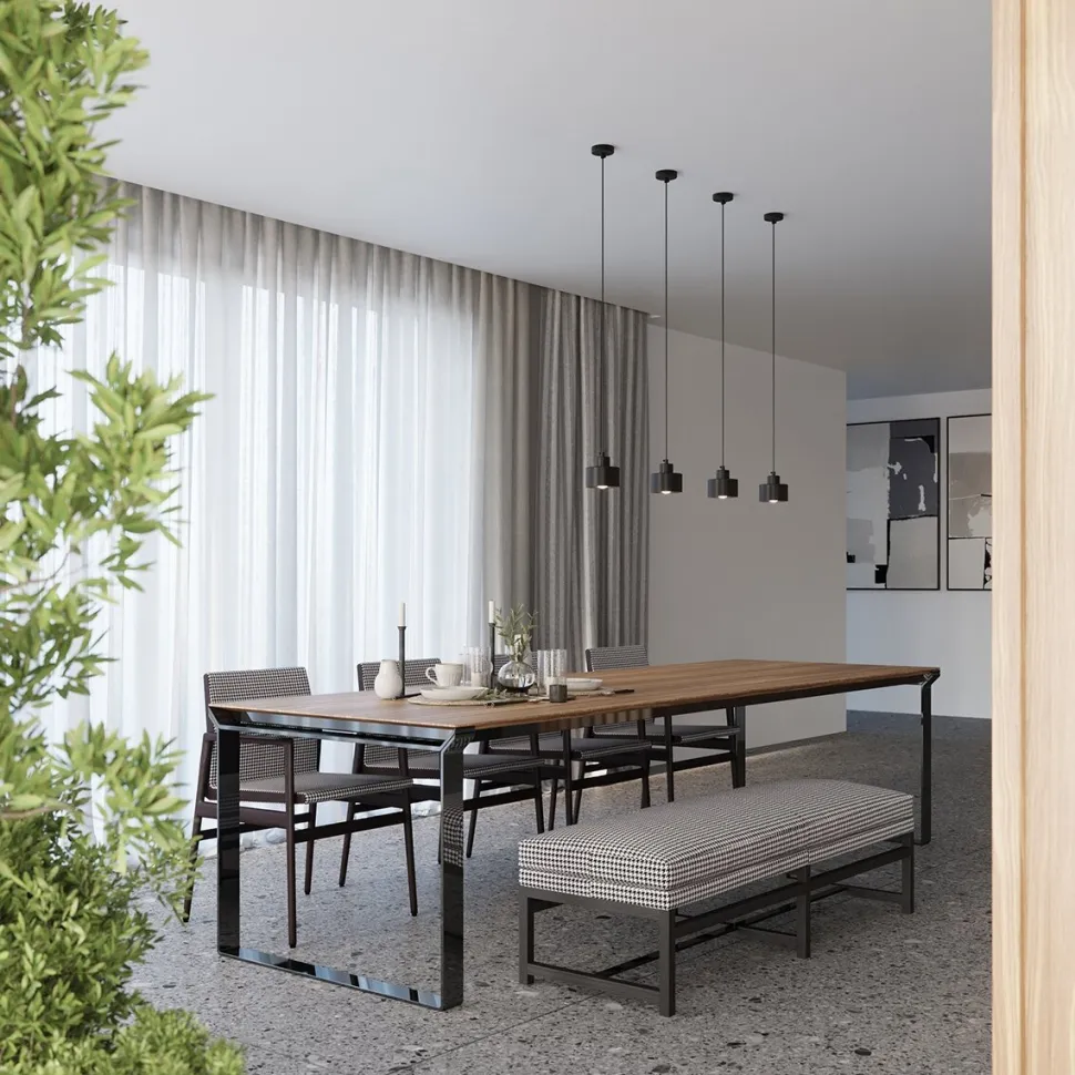 Plafon SAVAR 3 czarny