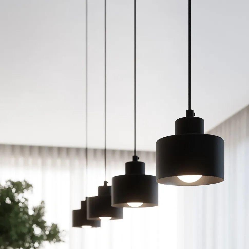 Plafon SAVAR 3 czarny