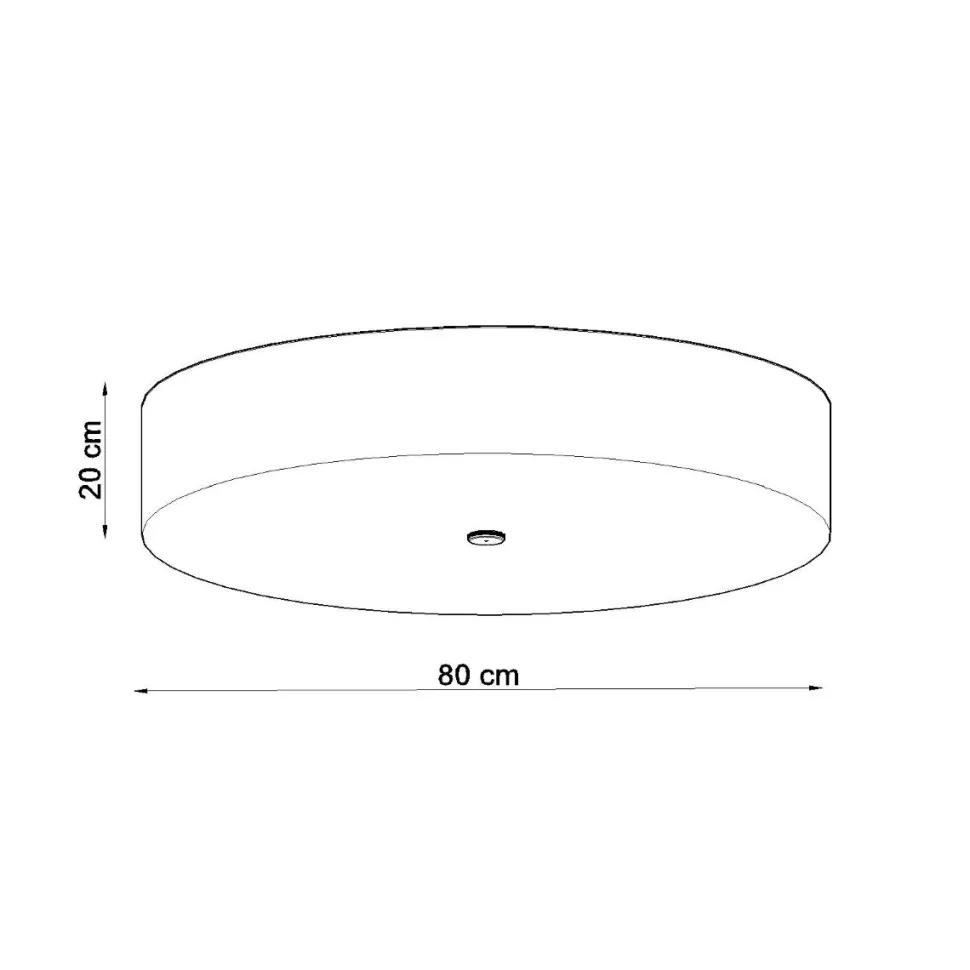 Plafon SKALA 80 biały