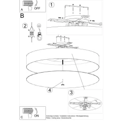 Plafon SKALA 100 biały