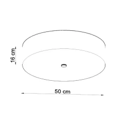 Plafon SKALA 50 biały