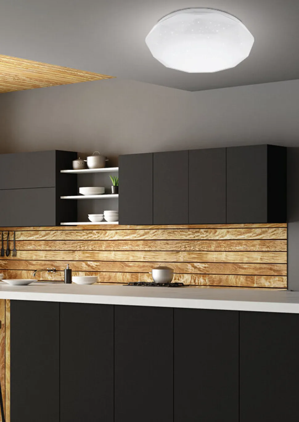 Plafon Sky efect 1 51 wielokąt 1x16W LED 4000K