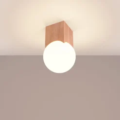 Plafon SOLIS naturalne drewno