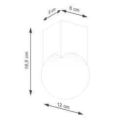 Plafon SOLIS naturalne drewno