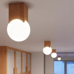 Plafon SOLIS naturalne drewno