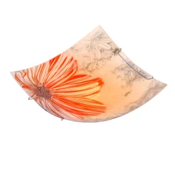 Plafon Spring 30x30 1x60W E27 czerwony