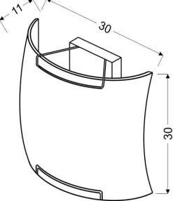 Plafon Spring 30x30 1x60W E27 fioletowy