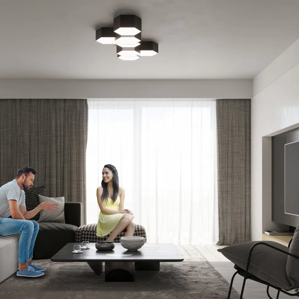 Plafon SUNDE 11 czarny