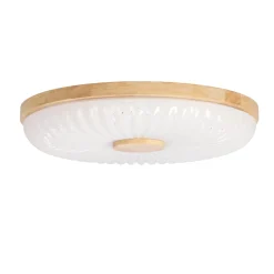 Plafon Tart drewniany 24W LED  38cm biały+drewniany 4000K