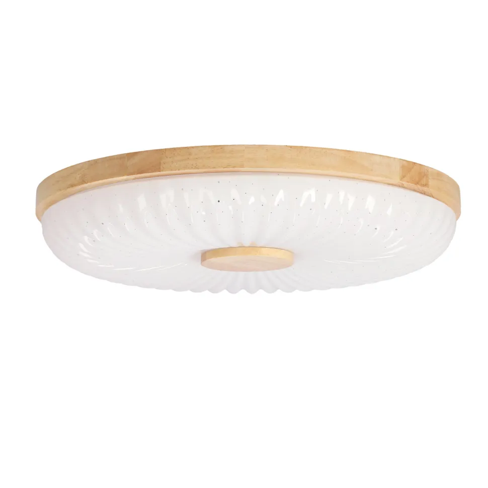 Plafon Tart drewniany 24W LED 38cm biały+drewniany 4000K