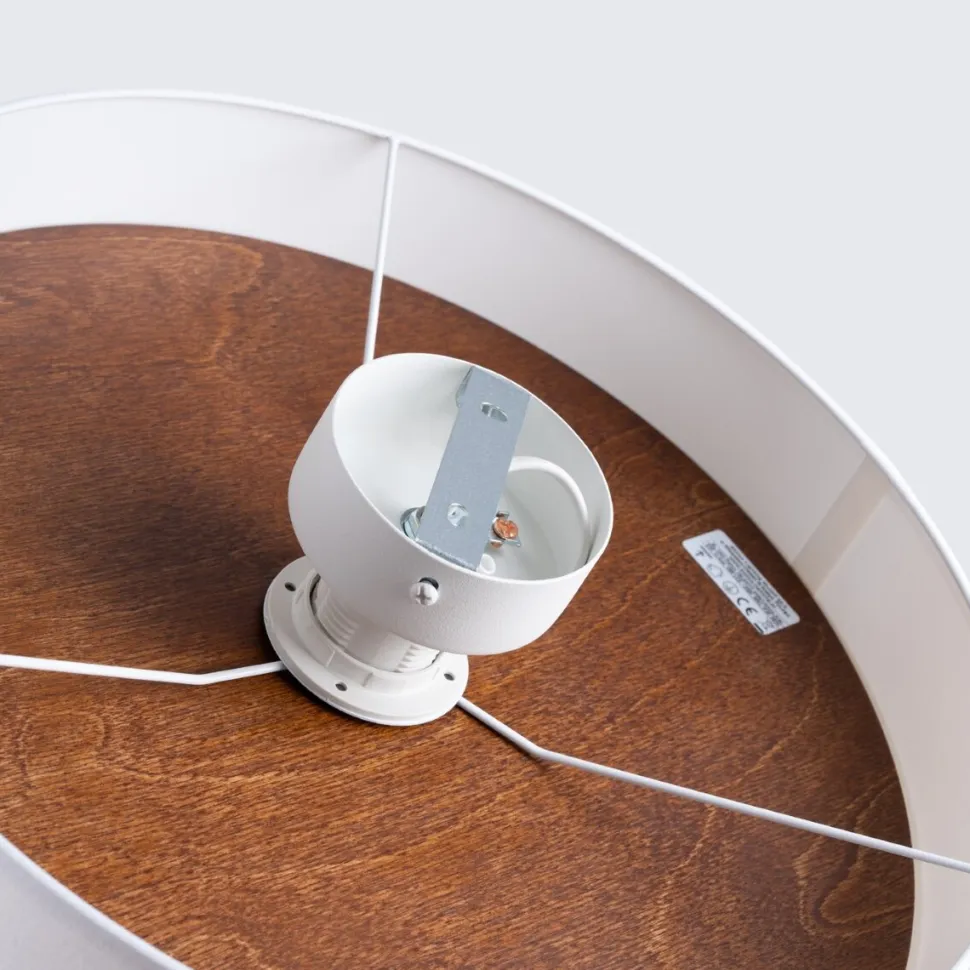 Plafon TELESTO biały/ciemny brąz