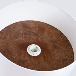 Plafon TELESTO biały/ciemny brąz